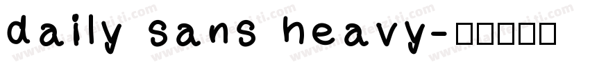 daily sans heavy字体转换